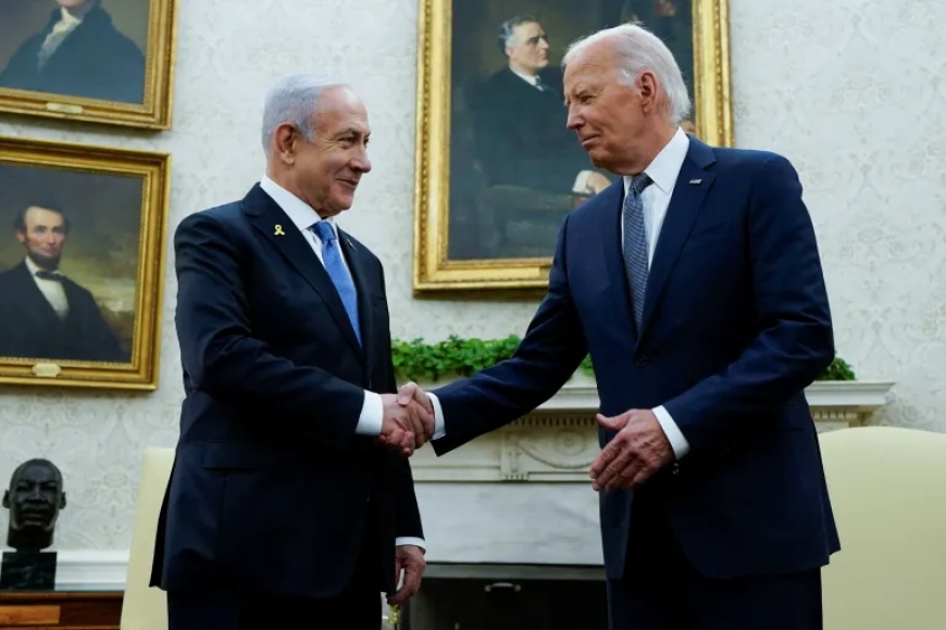 Biden hosts Israel’s Netanyahu at White House amid Gaza war protests