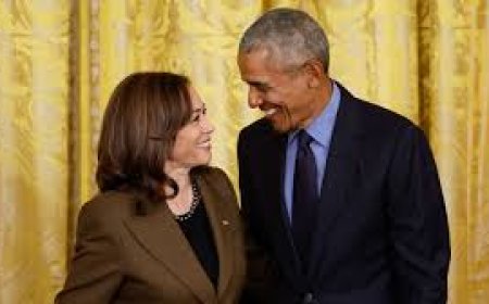Obamas call on Americans to back ‘new chapter’ with Harris