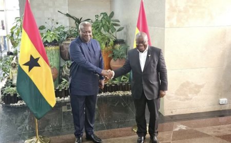 President-Elect, John Mahama has arrived at Jubilee House, marking the beginning of the transition process.