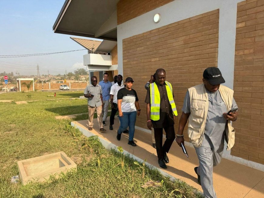 Health Minister Visits Ahanta West Municipal Hospital to Assess Project Status
