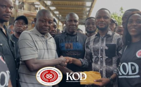 KOD Foundation Donates Relief Items to Bluelight Market Fire Victims
