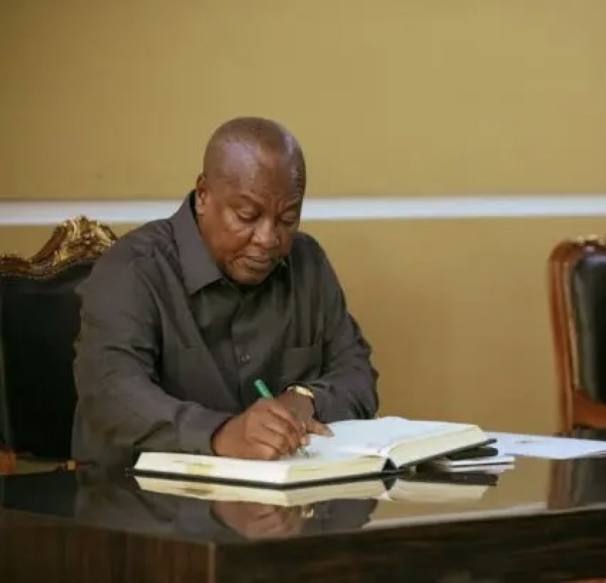 President Mahama Signs Bill to Abolish E-Levy and Other Taxes