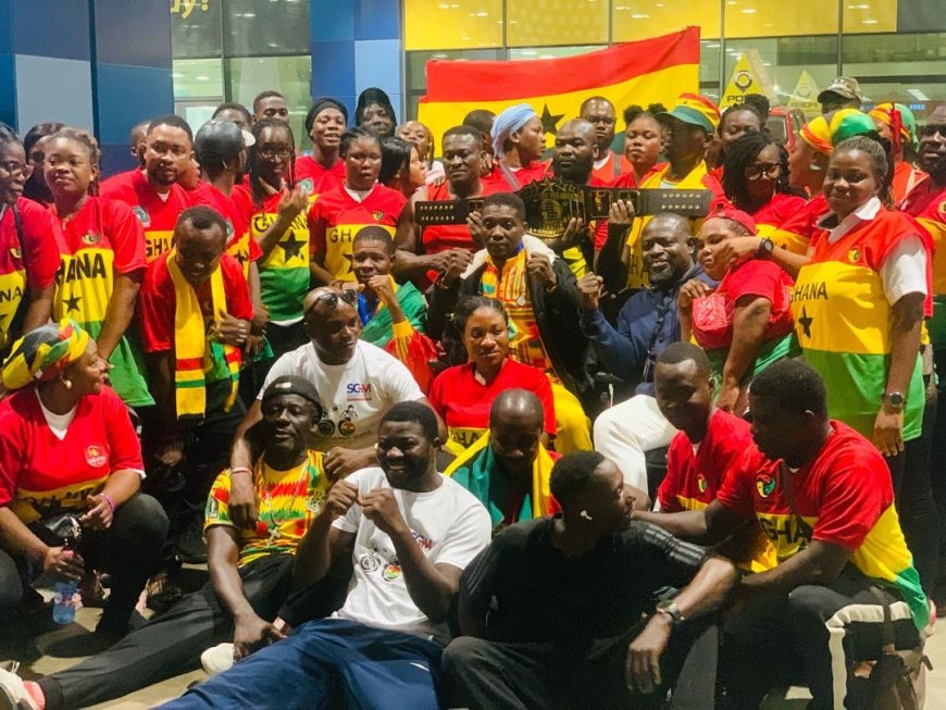 One People Supporters Union and Others Give Ghana’s Para Boxers a Heroic Welcome After International Success