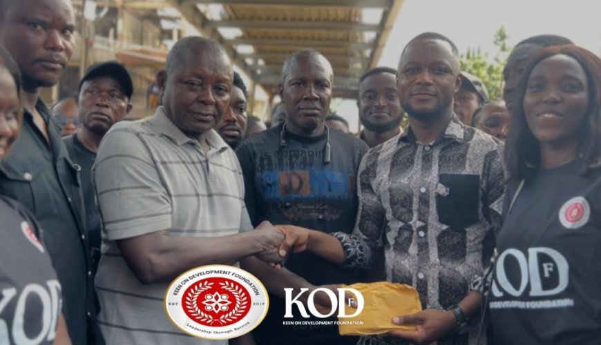 KOD Foundation Donates Relief Items to Bluelight Market Fire Victims