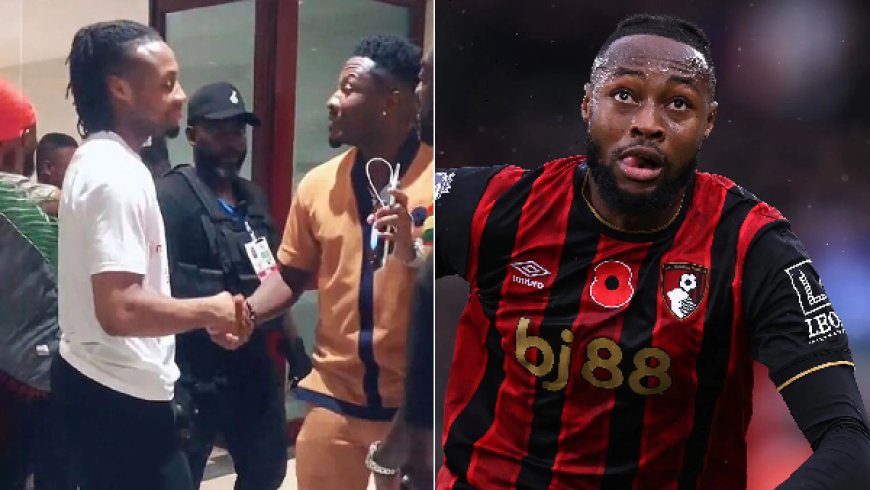 Asamoah Gyan, Ghana's all-time leading scorer, is secretly mentoring Semenyo, guiding him to unlock his full potential