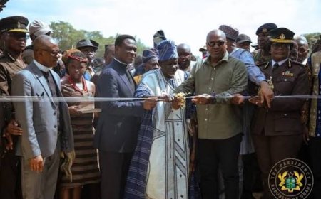 John Dramani Mahama Inaugurates New Prison Camp in Damongo, Savannah Region