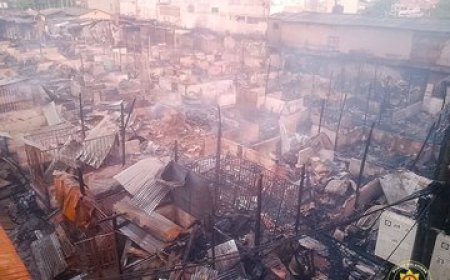Dansoman Market Fire: MP, MCE Step In as Community Mourns 8-Year-Old Victim