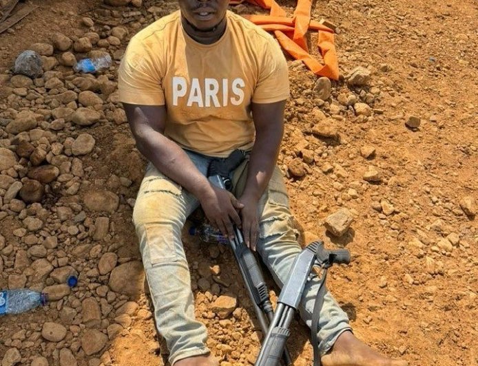 Galamsey Kingpin Arrested After Attempting to Bribe Task Force with GH₵100,000 at Ayensu River Site