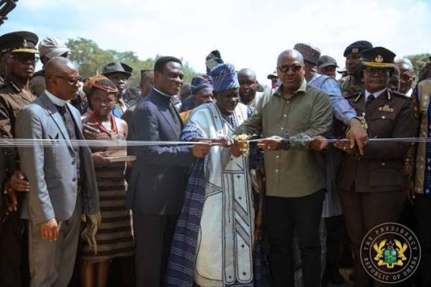 John Dramani Mahama Inaugurates New Prison Camp in Damongo, Savannah Region