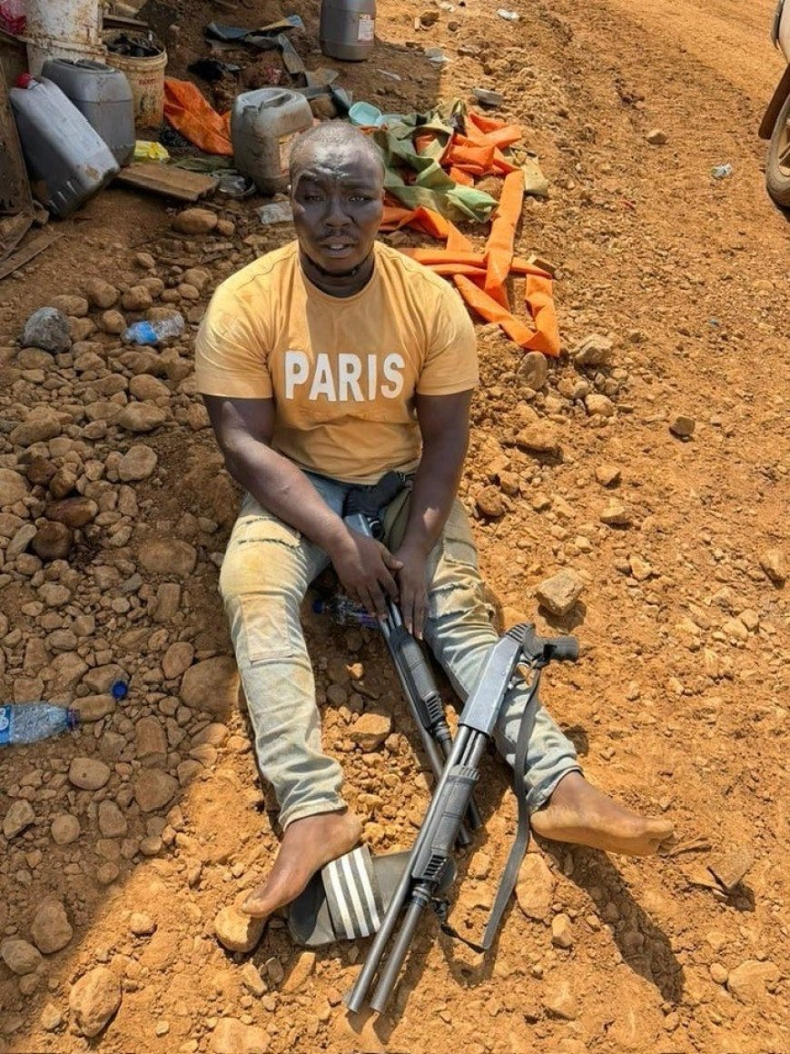 Galamsey Kingpin Arrested After Attempting to Bribe Task Force with GH₵100,000 at Ayensu River Site