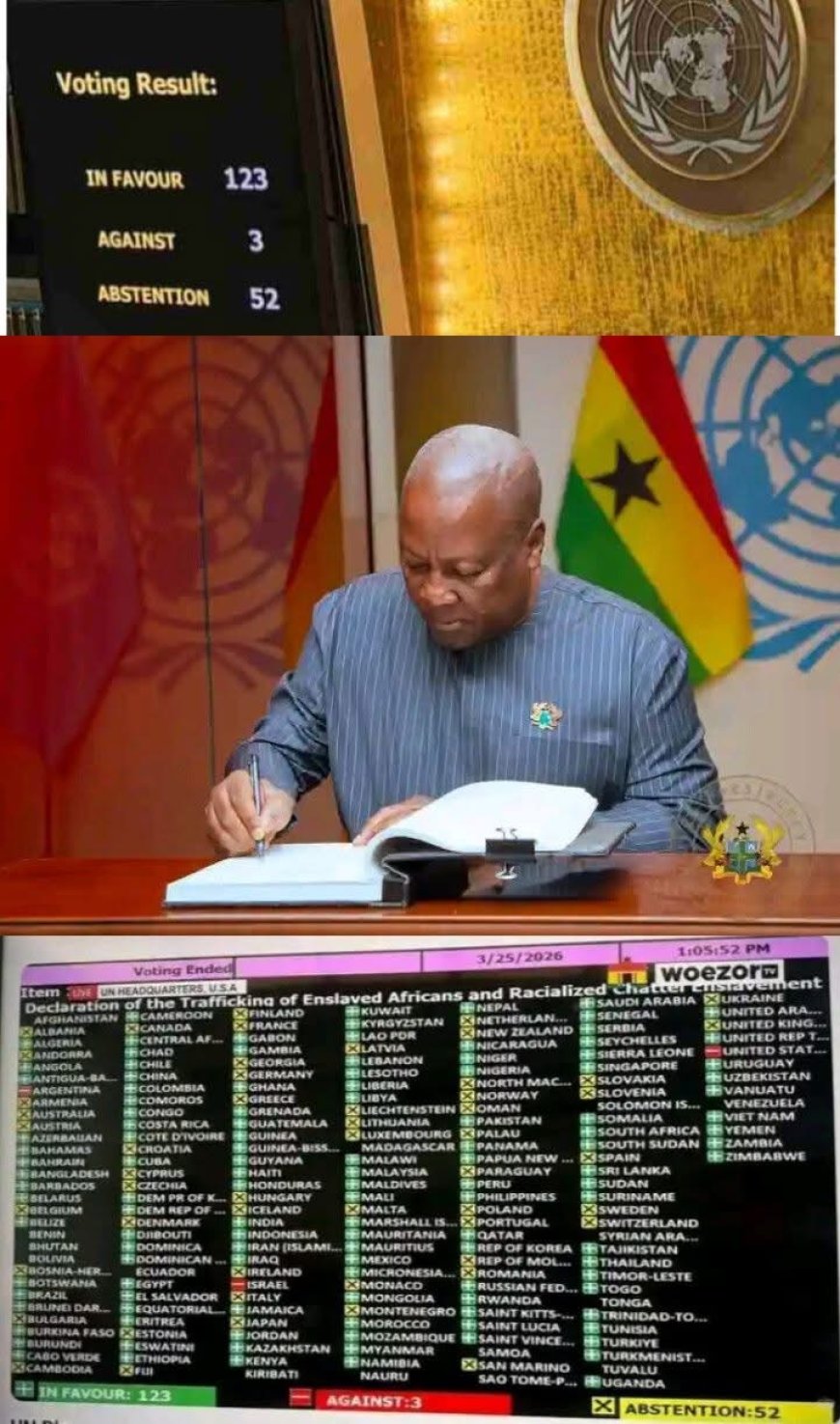 UN Adopts Landmark Resolution on Slave Trade Reparations